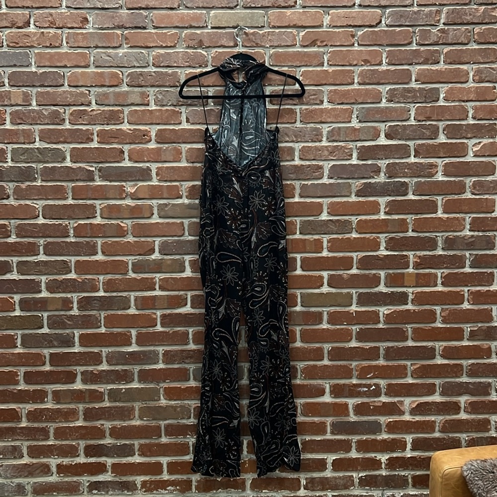 ASTR Paisley Jumpsuit - Picture 2 of 4